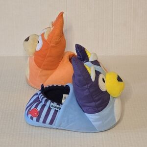 Bluey Bingo Slippers House Shoes Kids Size 13/1 Plush Cartoon TV Show Gift